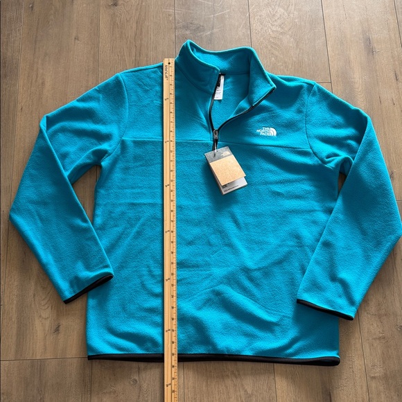 NWT The North Face Men's Anchor Alkaline Blue 1/4 Zip Fleece Size L Lightweight - Picture 12 of 13